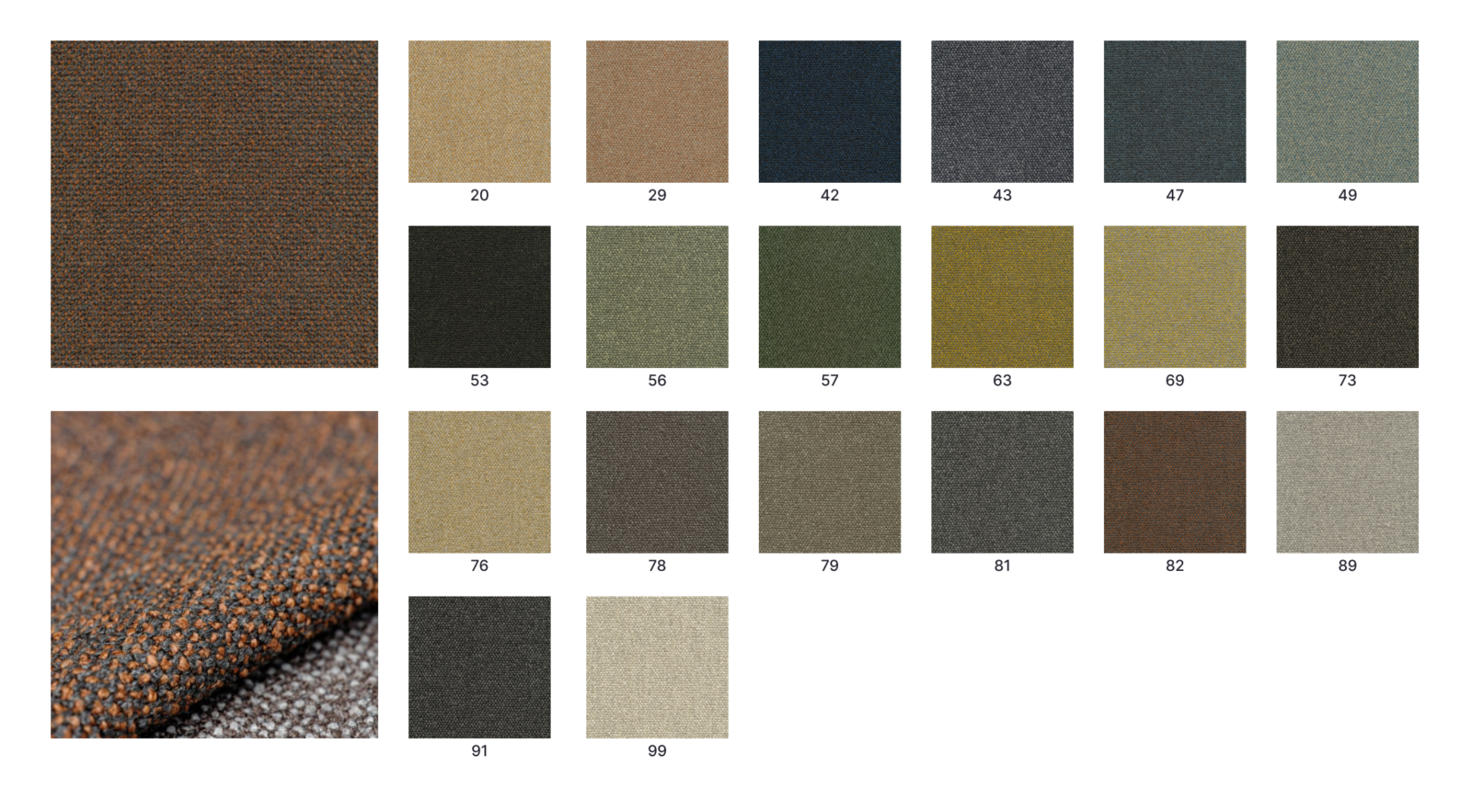 Stof De Ploeg Monza Melange 2x