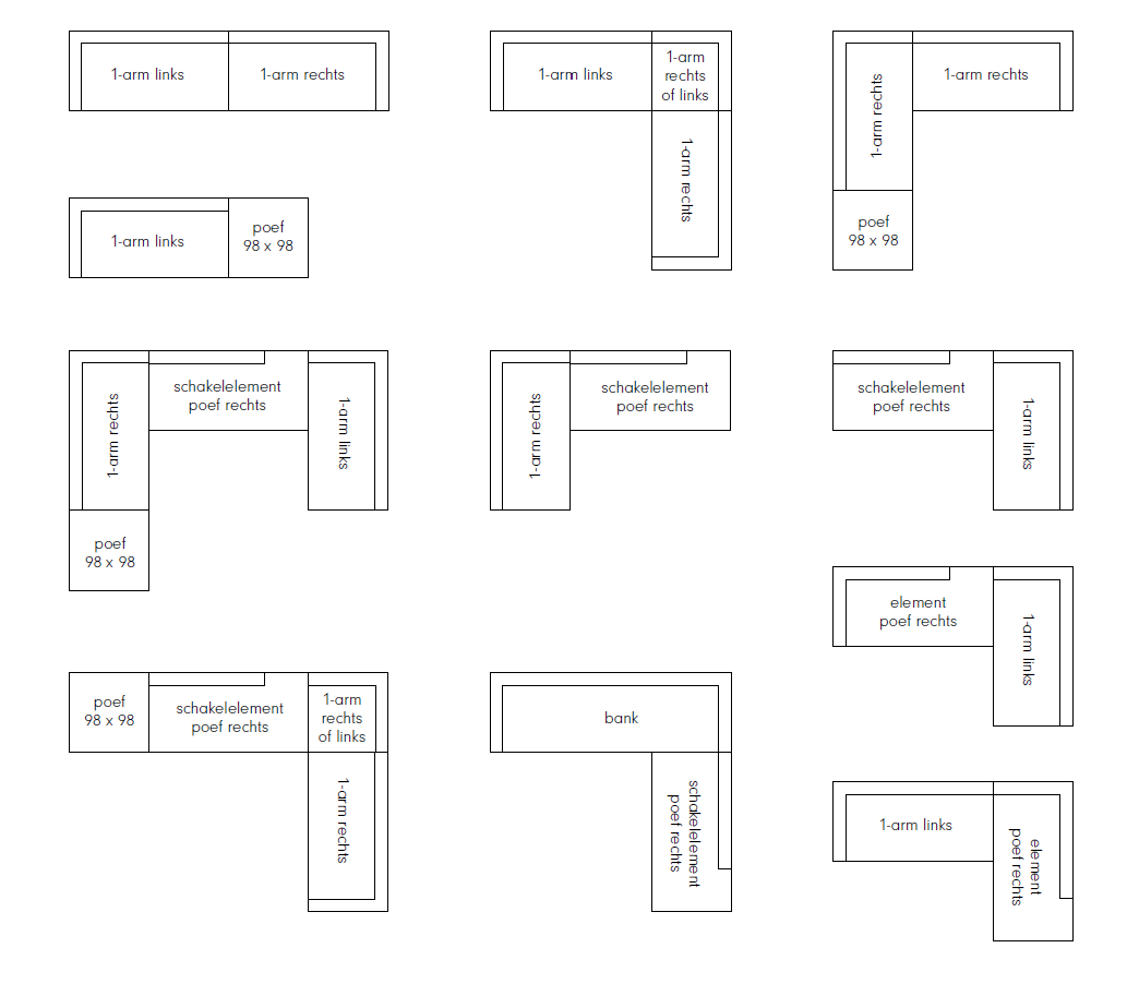 Cella voorbeeldopstellingen